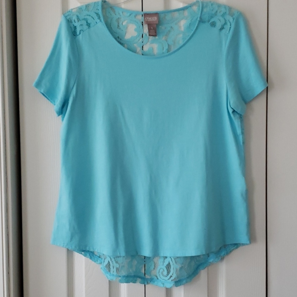 Chico's lace back tee